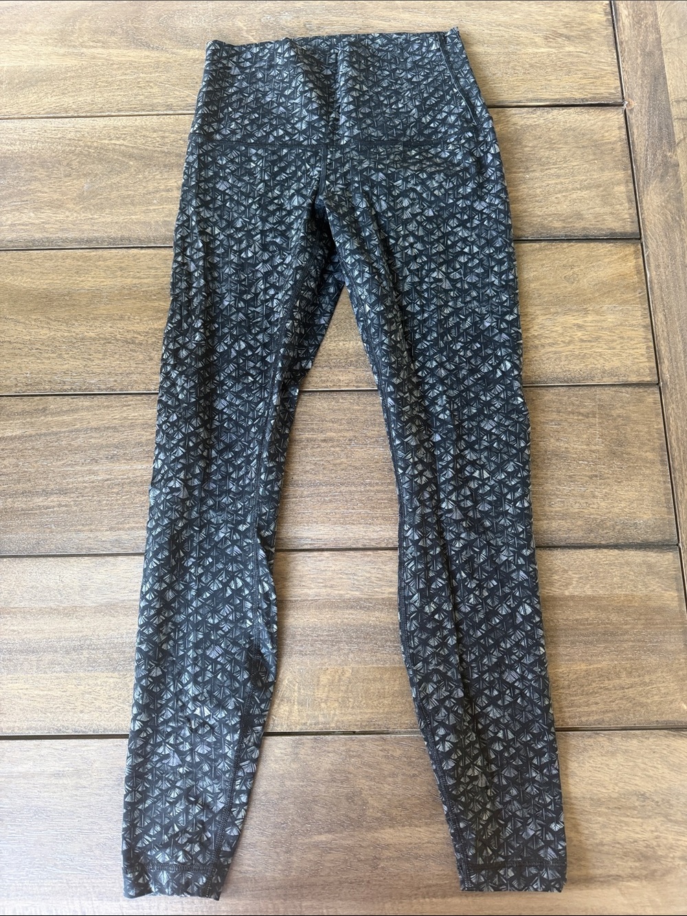 lululemon athletica Black Patterned High-Rise Leggings